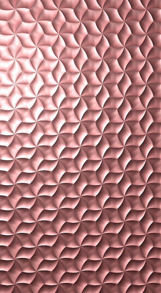 3D Wall Pannel - AW-503 Geometric Petal Lattice Relief Design
